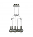 Modern suspension Aria Chrome in metal