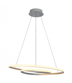 Suspension moderne Capita blanc, abat jour acrylique