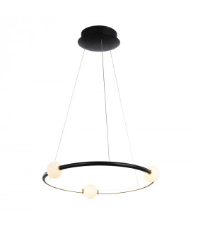 Suspension moderne Lozanna Noir, rose