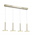 Modern pendant lamp Oliver in aluminium, acrylic lampshade