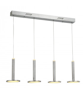 Moderne Pendelleuchte Oliver Satin Nickel