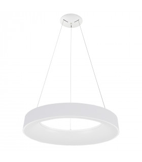 Modern suspension Giulia white in acrylic