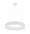 Modern suspension Giulia white in acrylic