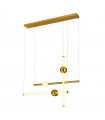 Modern pendant lamp Halling Copper in steel and glass