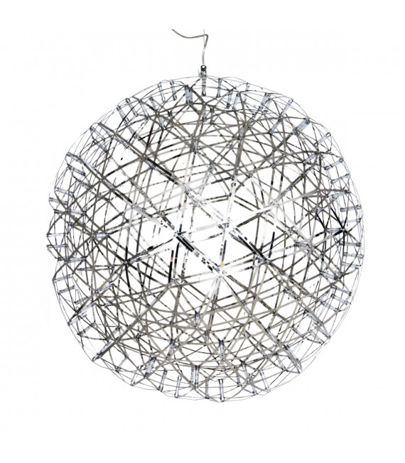 Suspension moderne Adriana Chrome en acier