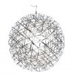 Suspension moderne Adriana Chrome en acier