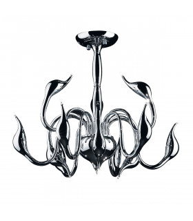 Lámpara colgante moderna Swan Chrome