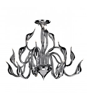 Lámpara colgante moderna Swan Chrome