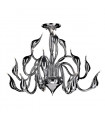 Modern Pendant Lamp Swan Chrome 18 Bulbs