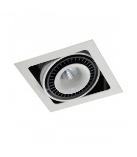 Technical and modern recessed ceiling light Alesso Matt white, black