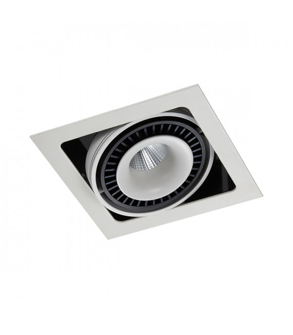 Lámpara empotrable de techo técnica y moderna Alesso Blanco mate, negro