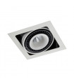 Plafonnier encastrable technique et moderne Alesso Blanc mat, noir