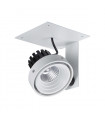 Technical and modern recessed ceiling light Patrizio Single 3000K White black
