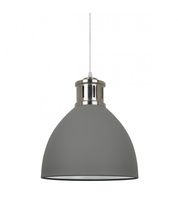 Suspension industrielle et rétro Lola Nickel satiné gris
