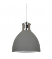 Industrial and retro suspension Lola Gray satin nickel