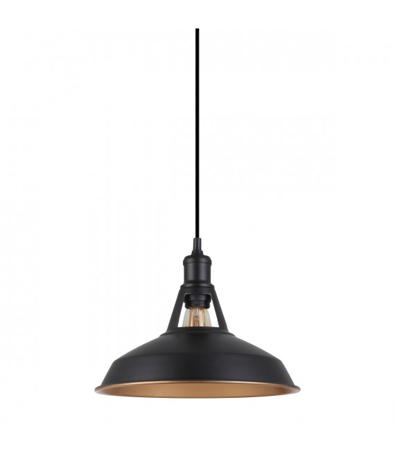 Industrie- und Retro-Pendelleuchte Freya Black