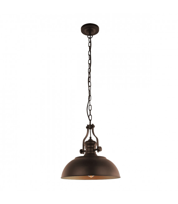 Suspension industrielle et rétro Rosalia Bronze, doré