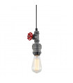 Industrial and retro pendant lamp Fables gray