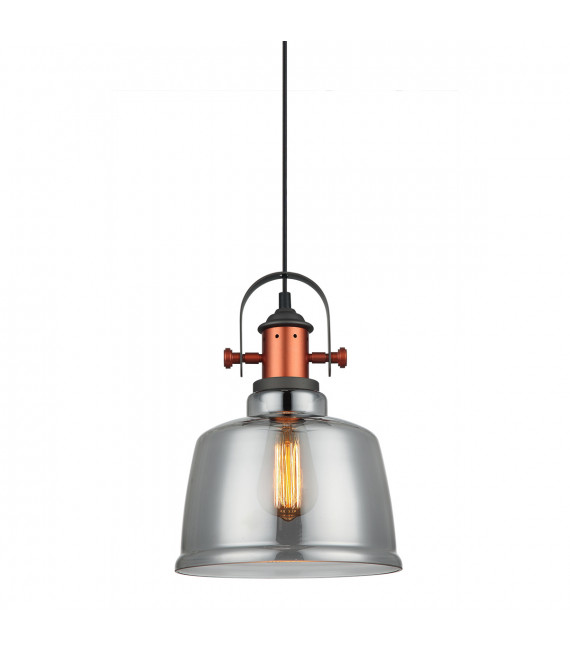 Suspension industrielle et rétro Simalto Gris, fumé