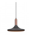 Suspension moderne Lusty Gris, cuivre