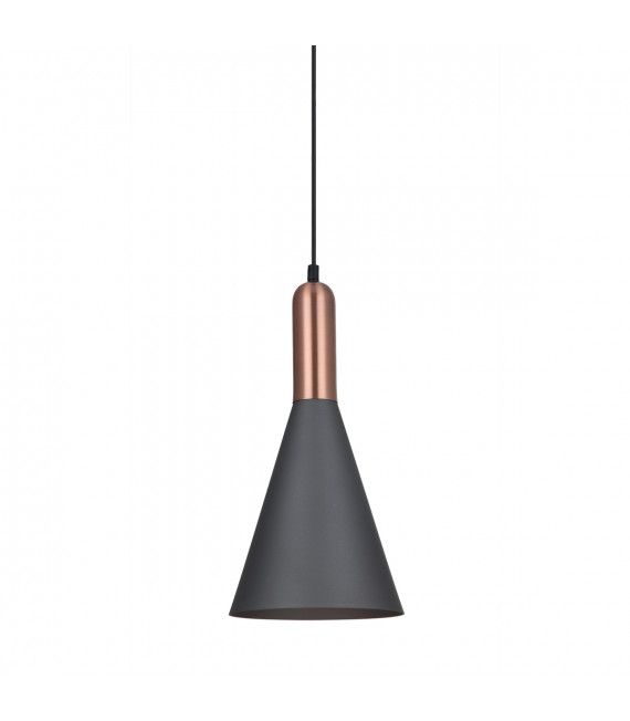 Moderna lampada a sospensione Khaleo Grey, rame