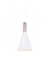 Suspension moderne Khaleo Blanc, cuivre