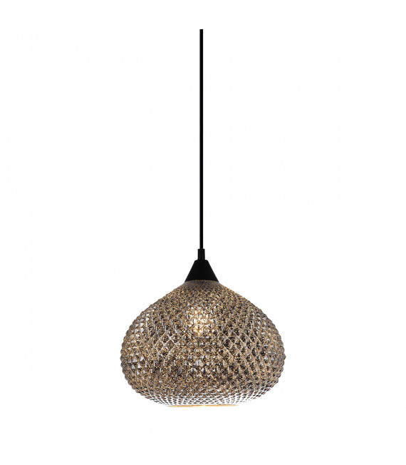 Modern hanging lamp Lorean Chrome, black