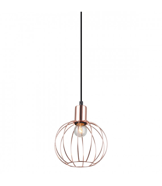 Industrial and retro pendant light Gervais Black 1 bulb