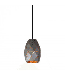 Modern pendant Harley Champagne gold graphite 1 bulb