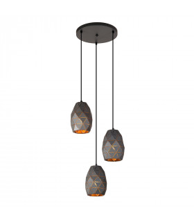 Lampada a sospensione moderna Harley Champagne grafite oro