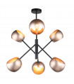 Modern hanging lamp Cavazza Black, gold