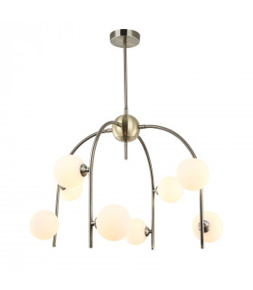 Celine modern pendant lamp Antique bronze, glass and steel