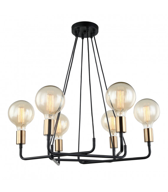 Lámpara colgante moderna Betty Black marrón