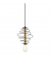 Modern hanging lamp Mirren Brown black