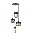 Modern suspension Molina Black 4 bulbs