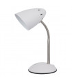 Modern desk lamp Cosmic White, satin nickel