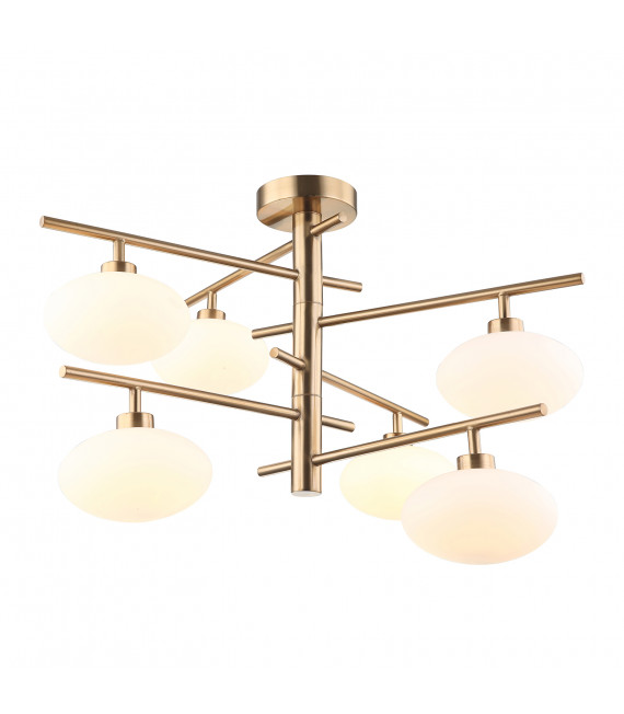 Suspension moderne Fiorenzo abat jour blanc