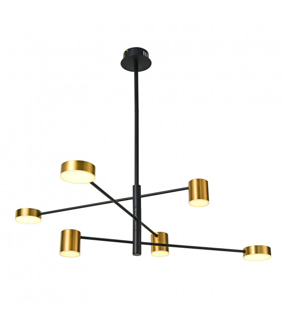Moderne Pendelleuchte Remdal Schwarz, Gold