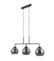Scandinavian hanging lamp Poggi Matt black height 33 Cm