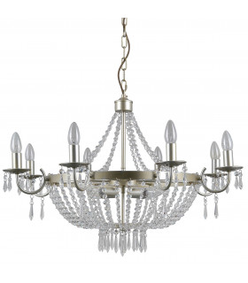 Modern pendant lamp in Cortina crystal