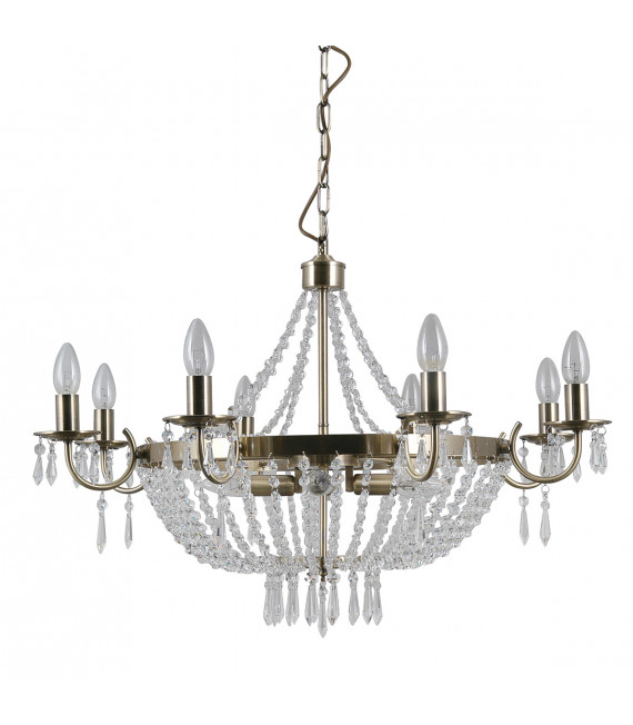Cortina Kristall Pendelleuchte Antike Bronze