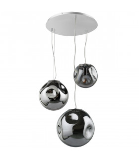 Lámpara colgante moderna Simao Chrome