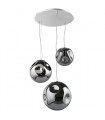 Modern suspension Simao Chrome, Diameter 45 Cm