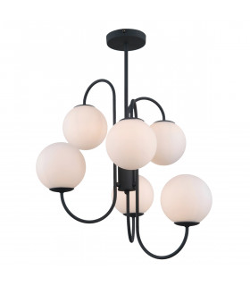 Lámpara colgante industrial y retro Gela Black
