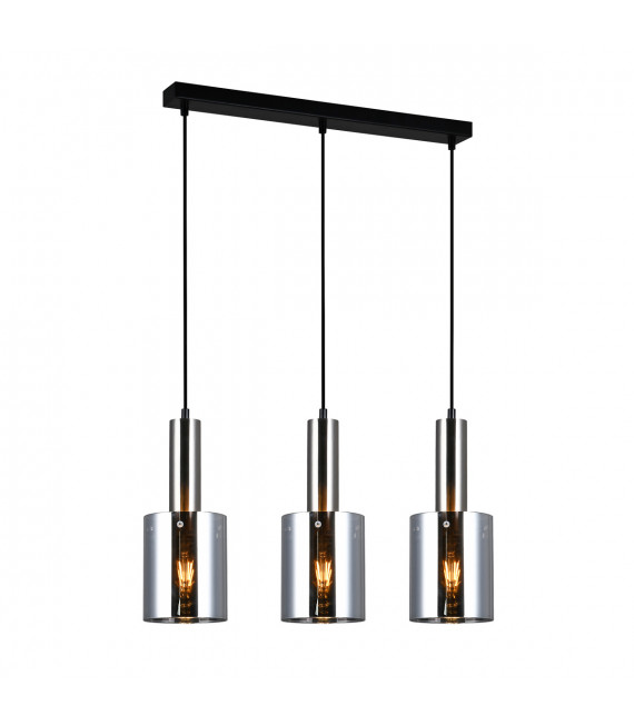 Moderne Pendelleuchte Sardo Satin Nickel