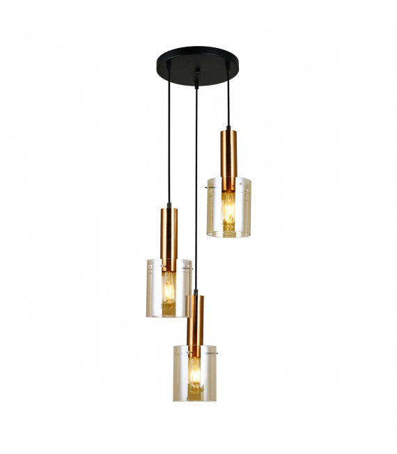 Suspension moderne Sardo ambre