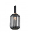Pendant lamp Antiola Black smoked glass