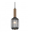 Antiola smoked glass pendant lamp