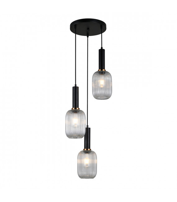 Lámpara colgante moderna Antiola Black