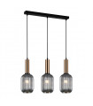 Modern pendant lamp Antiola smoked glass